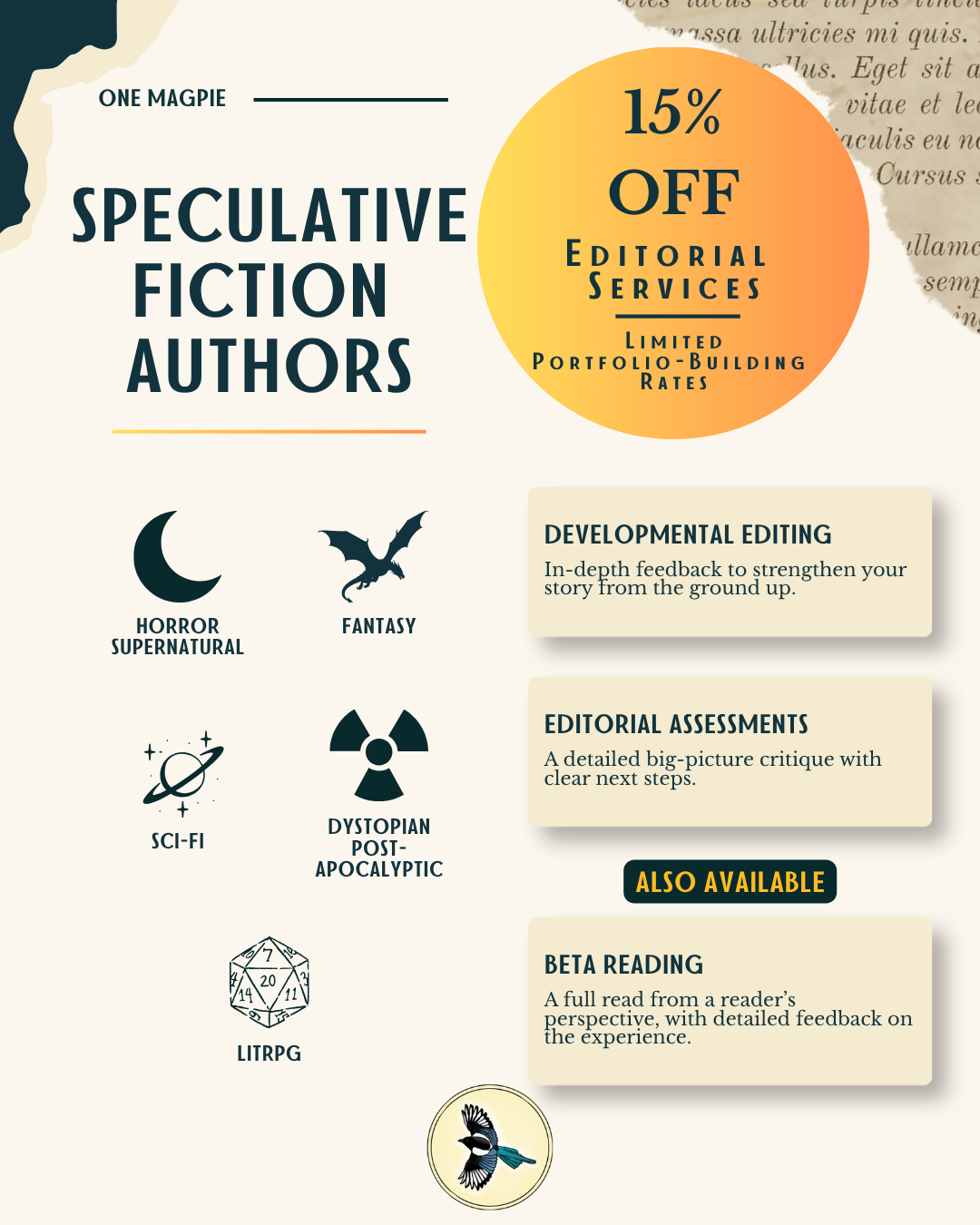 Speculative Fiction Editing: End-of-Year Portfolio-Building Rates